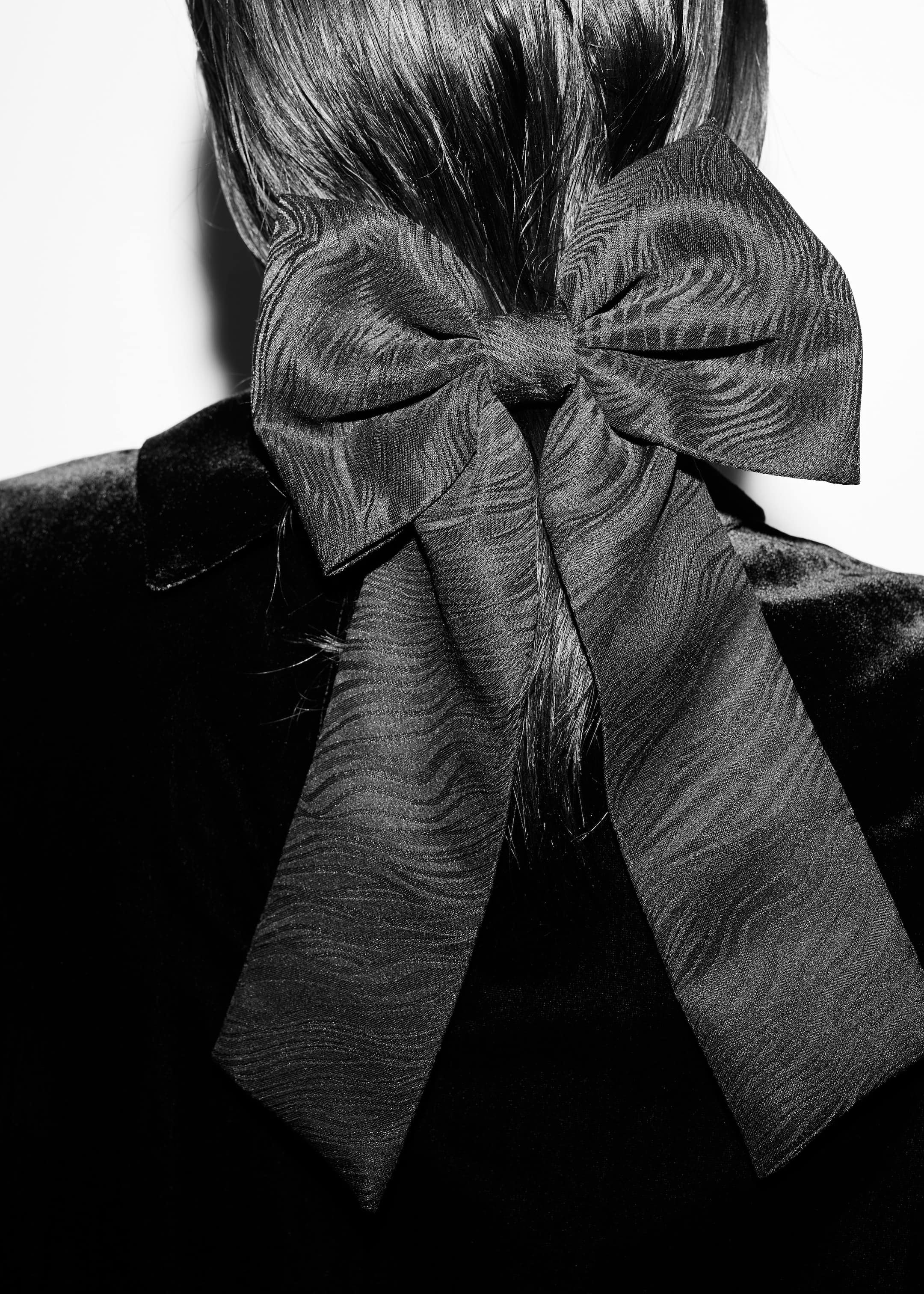 Image of Moiré Bow Hair-Clip