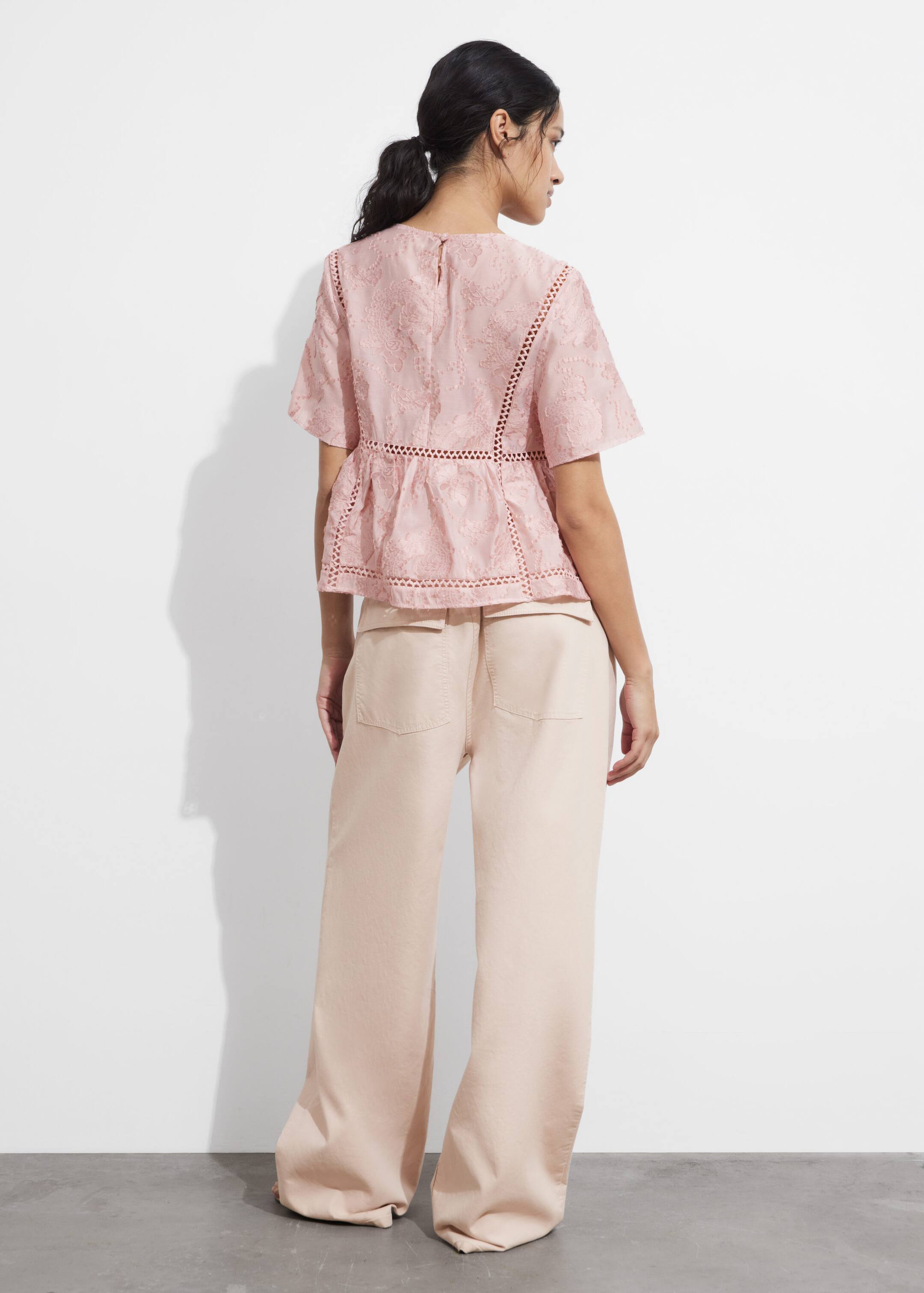 Textured Top - Old Pink - Lookbook