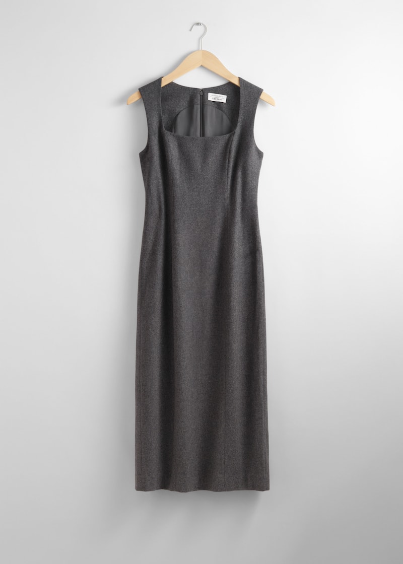 STORYTELLING WOVEN MIDI DRESS
