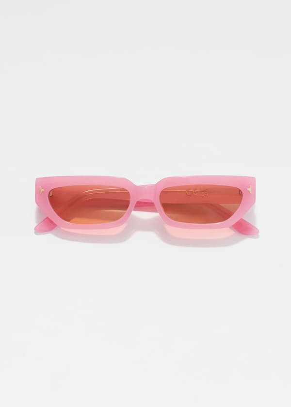 Narrow-Frame Acetate Sunglasses