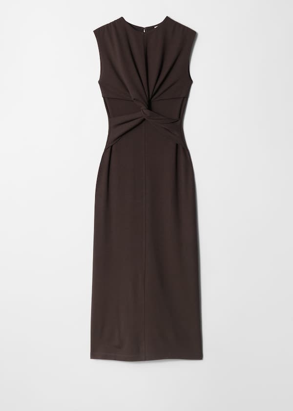 Twist-Detail Maxi Dress
