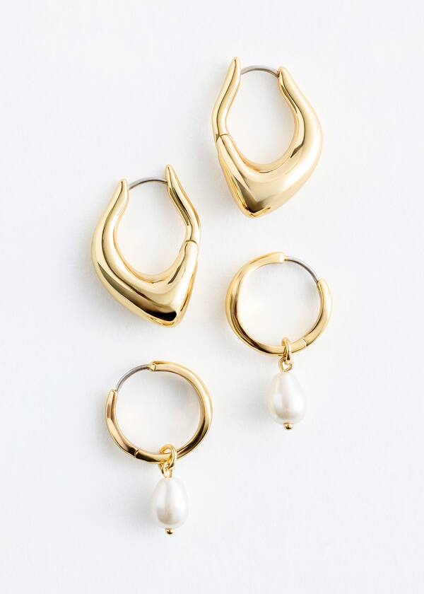 Two-Piece Hoop Earring Set