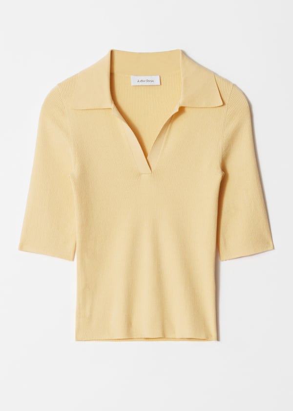 Collared Short-Sleeve Top