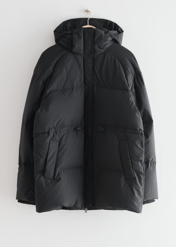 Oversized Hooded Down Puffer Jacket