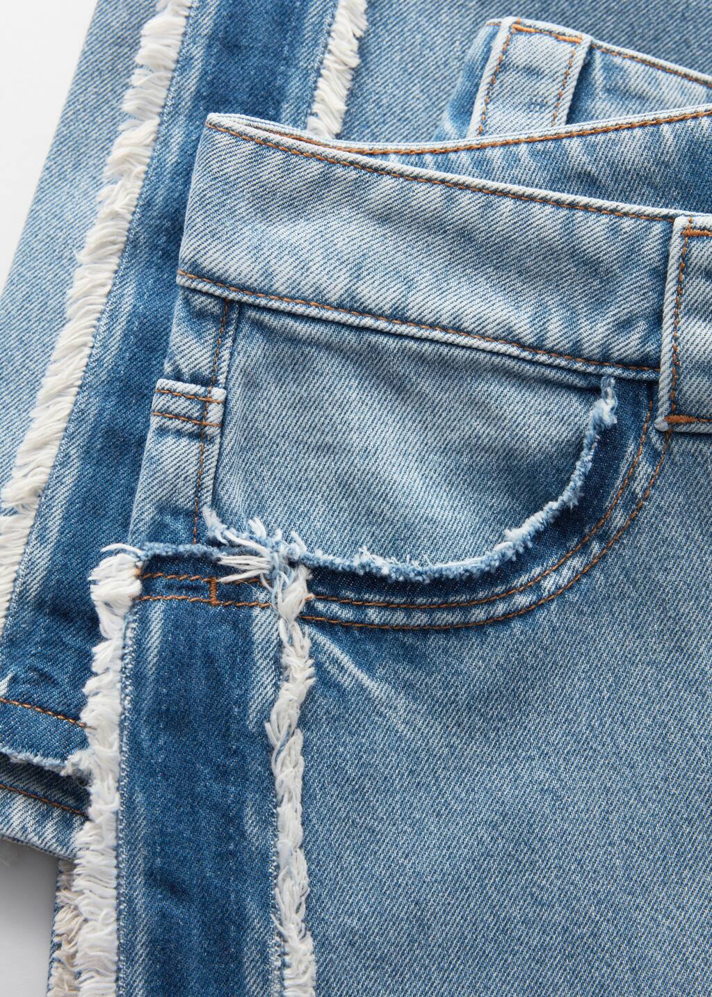 Fringed Wide-Leg Jeans - Light Blue - Wide - & Other Stories