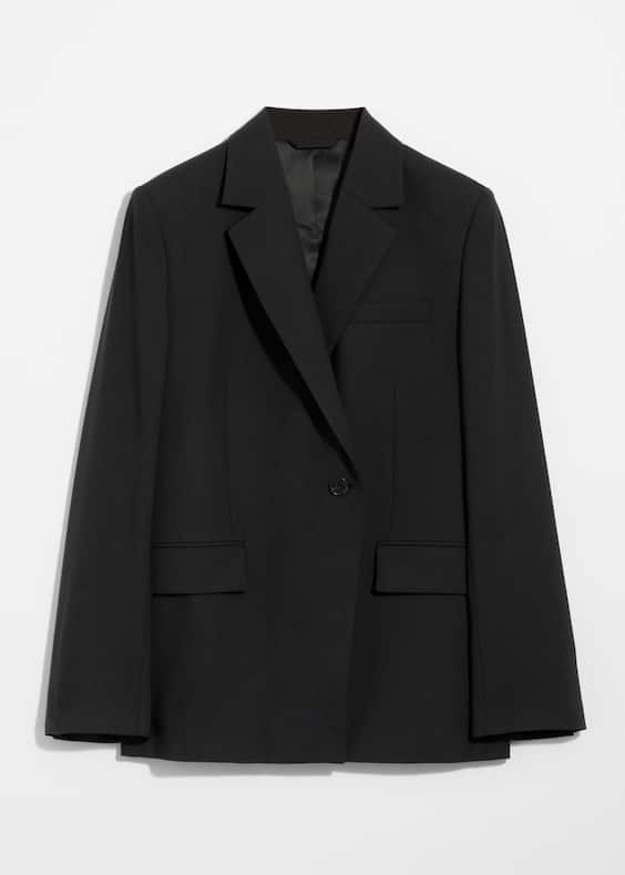 Single-Breasted Wool Blazer