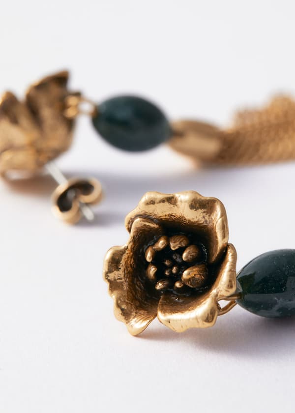 Wild Rose Pendant Earrings