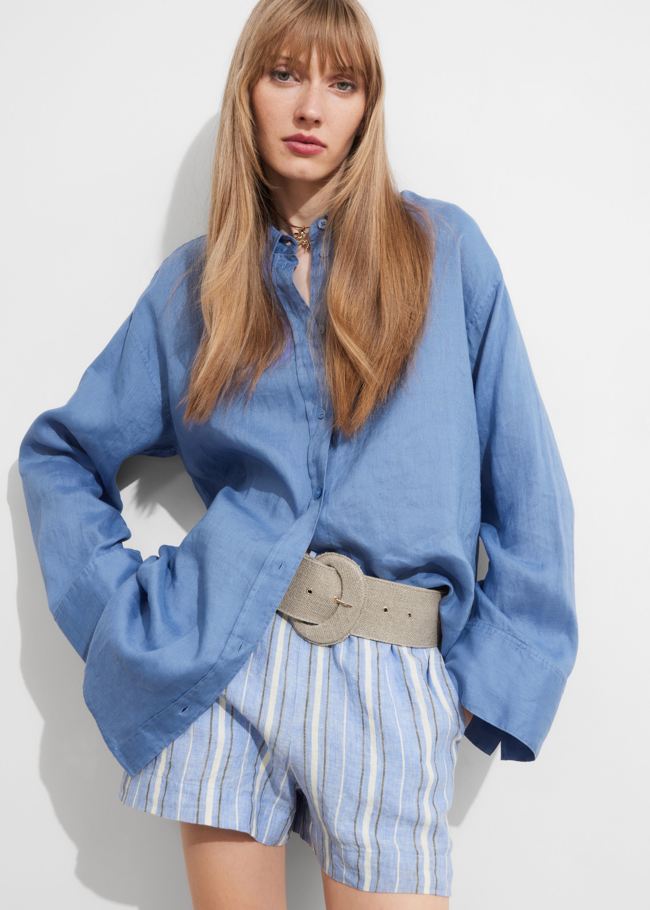 Image of Oversized Linen Shirt