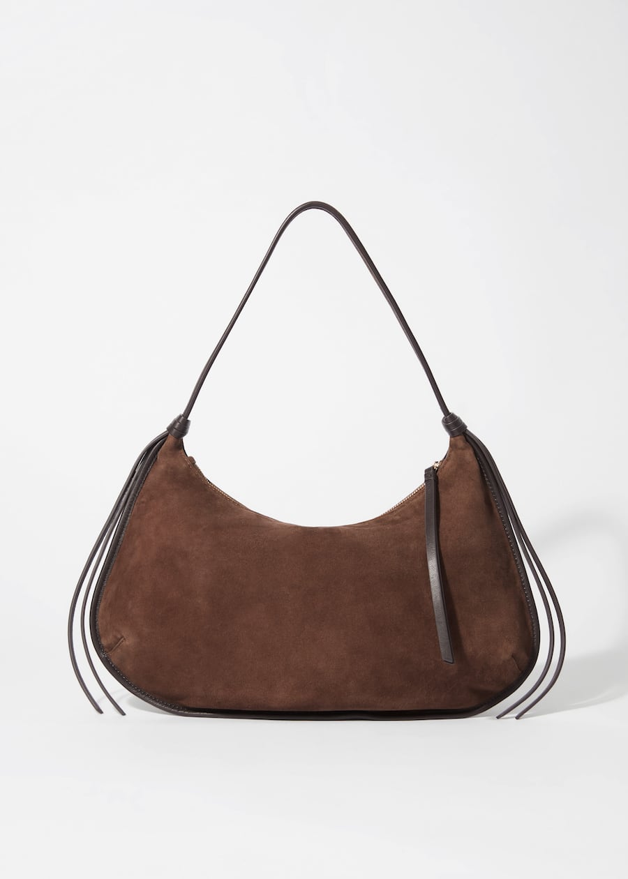 Fringed Suede Shoulder Bag - Brown - Shoulderbags - & Other Stories