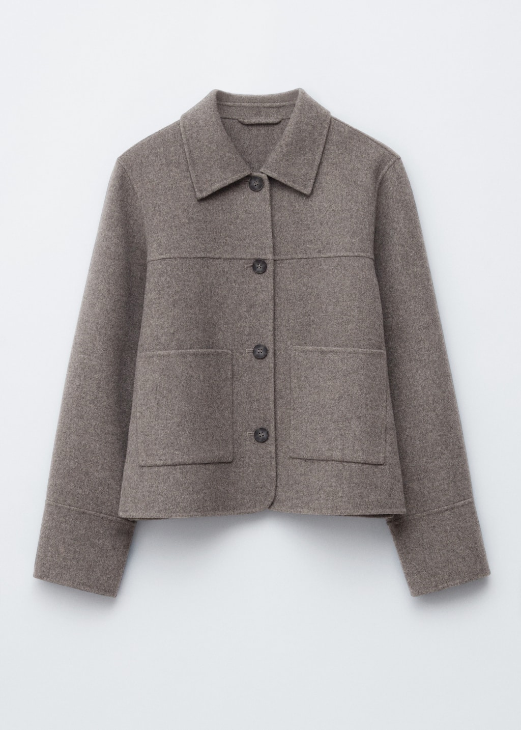 Collared Wool Jacket - Grey - Jackets - & Other Stories