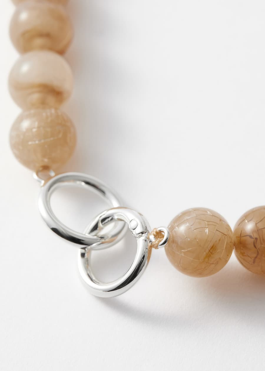 Short Stone Bead Necklace