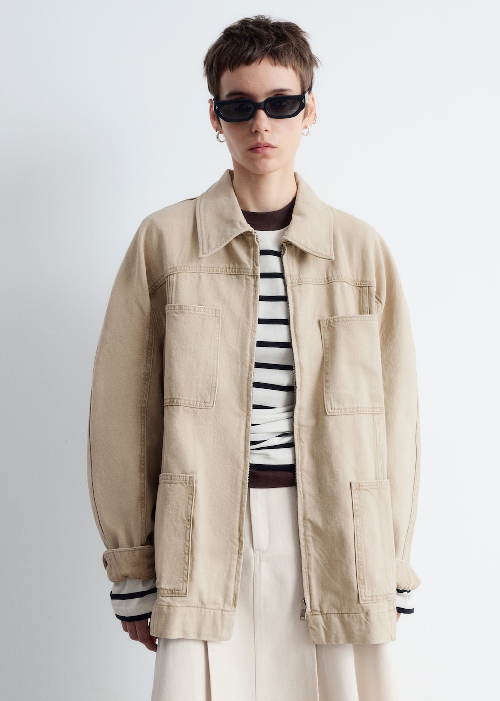 ジャケット・アウター New Classic Belted Denim Jacket Belted Denim Jacket - Beige - & Other Stories