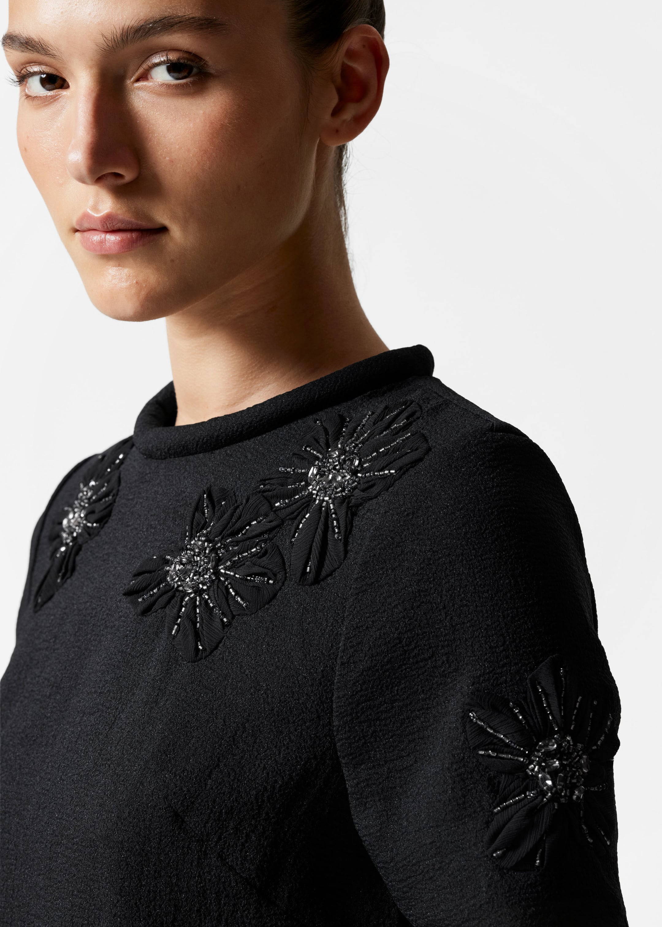 Image of Embellished Floral Top