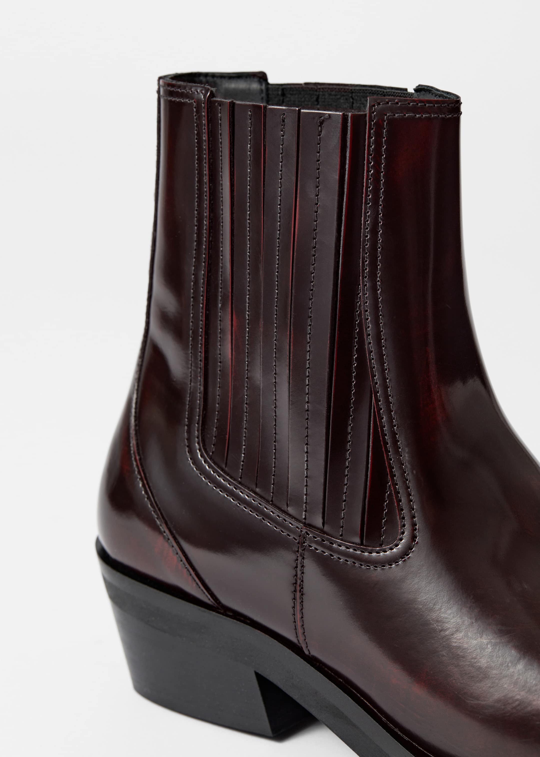 Chelsea boots motard en cuir - {{variantName}} - Descriptive Detail