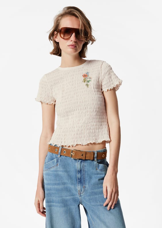 Smocked T-Shirt