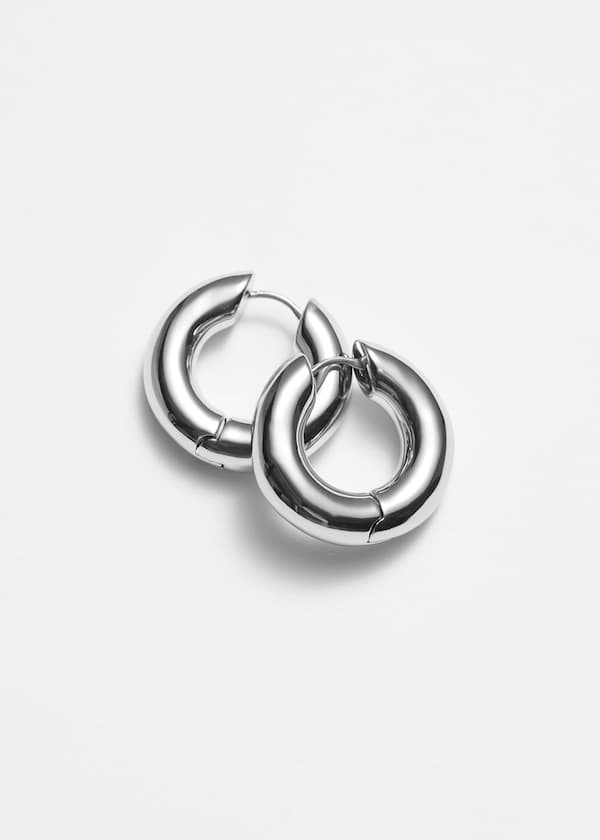 Small Chunky Hoop Earrings