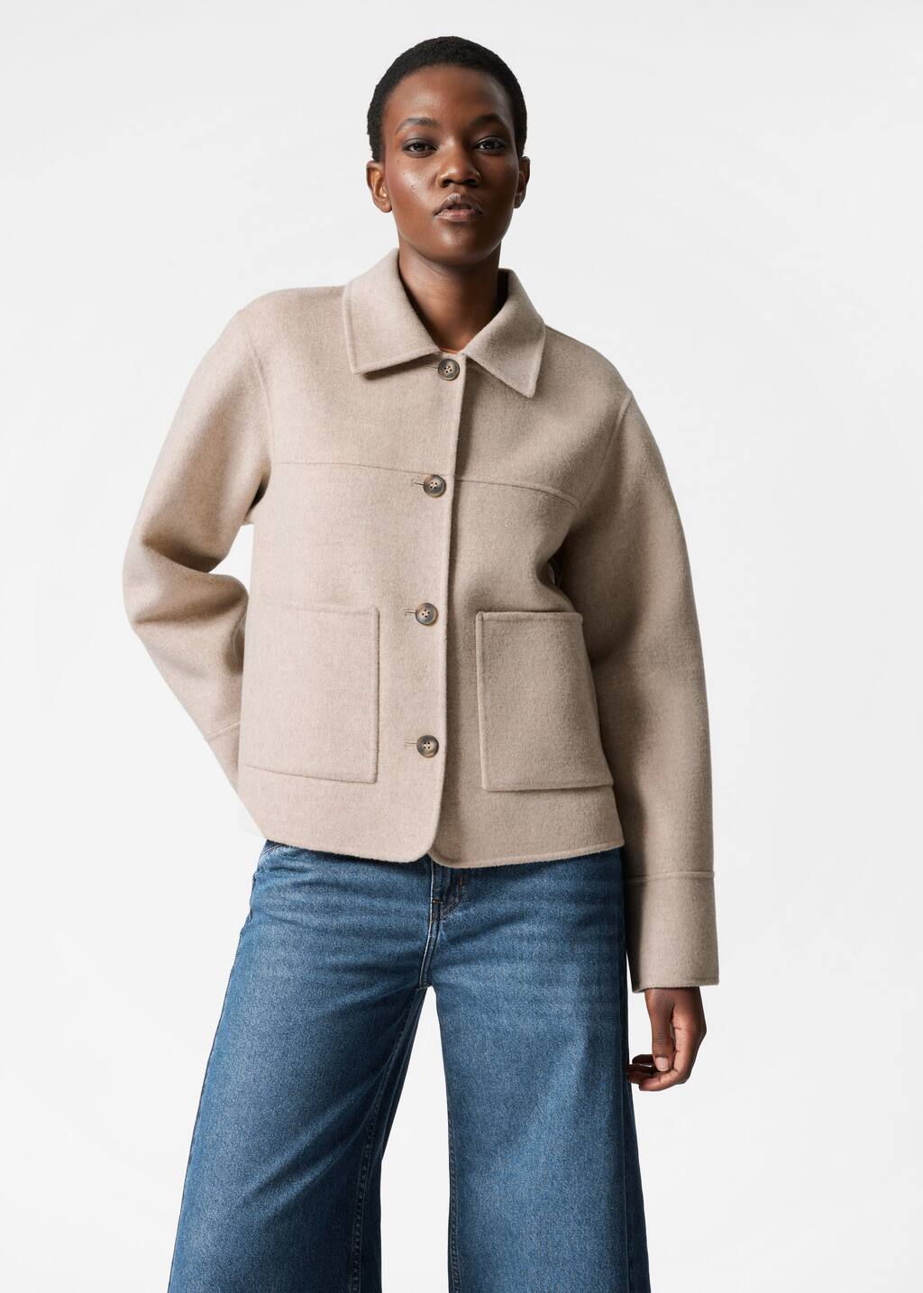 Eaphi wool like check jacketの通販 by くまももん's shop｜ラクマ