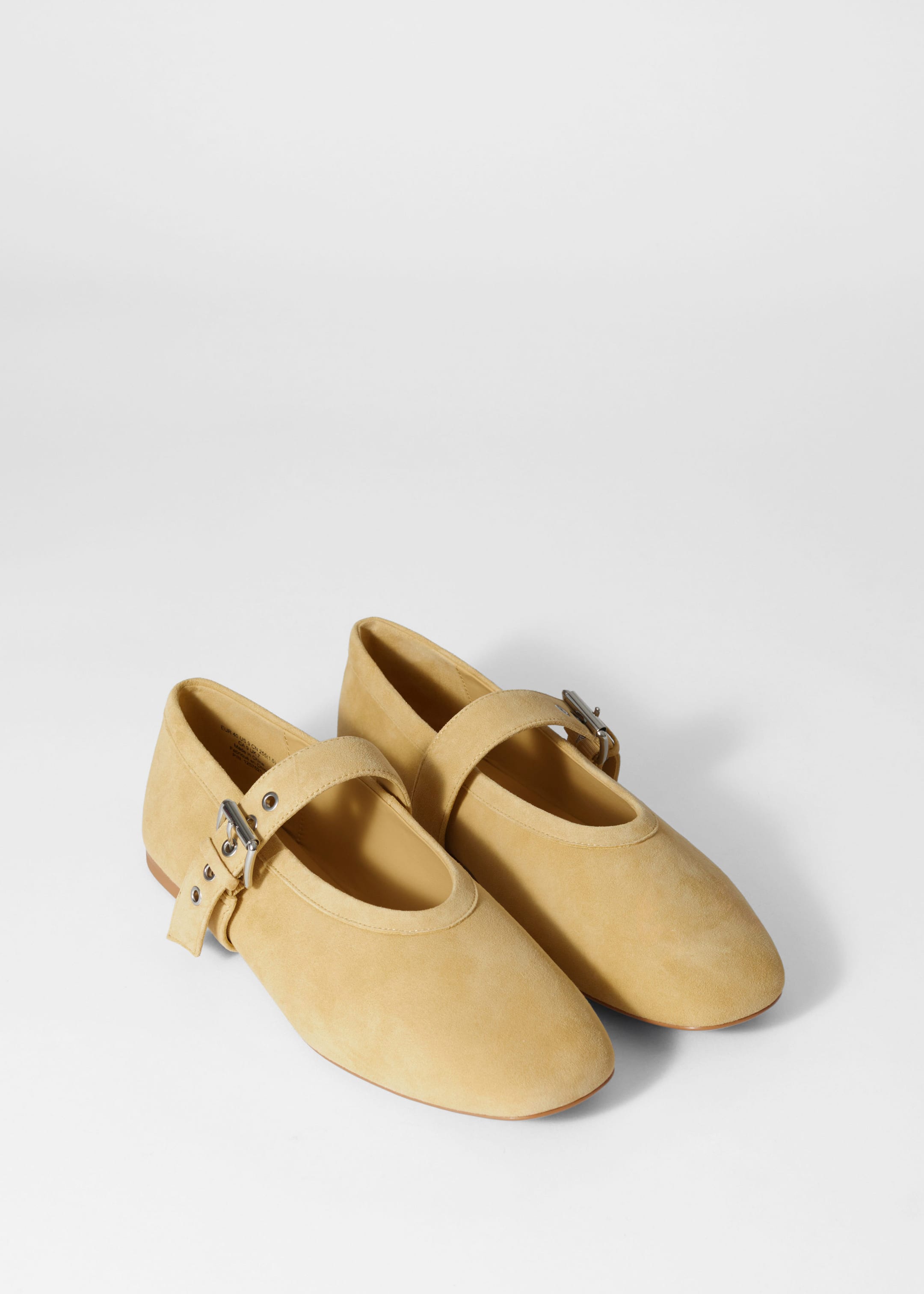 Mary-Jane Ballet Flats - Yellow suede - Still Life