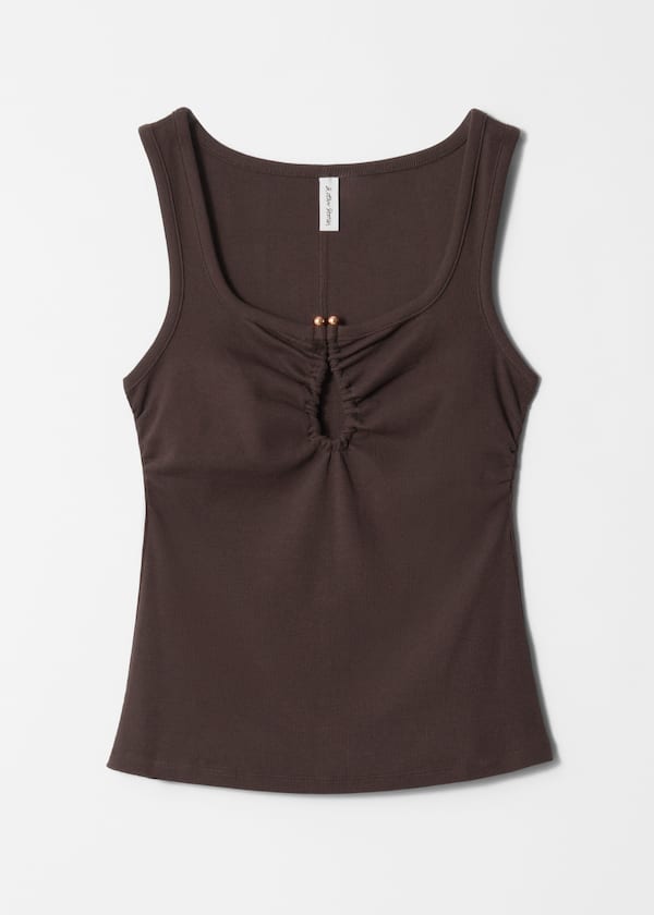 Buckle-Detailed Tank Top