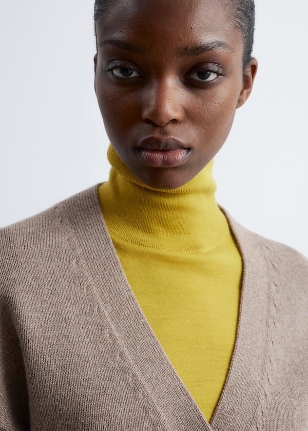 Tapered Knit Cardigan