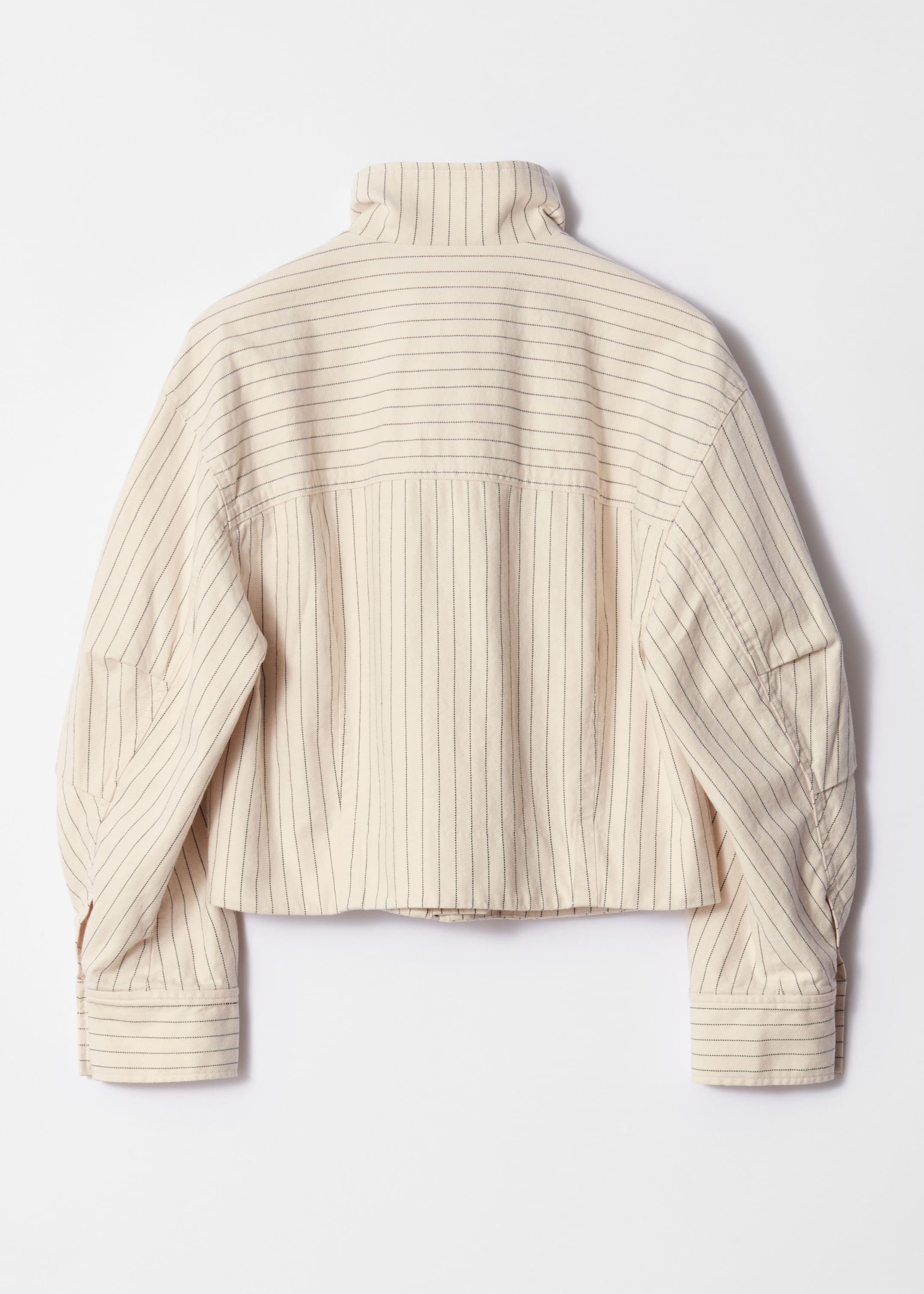 Patch-Pocket Jacket - Cream pinstripe - Still Life