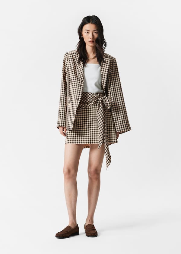 Checkered Mini Skirt