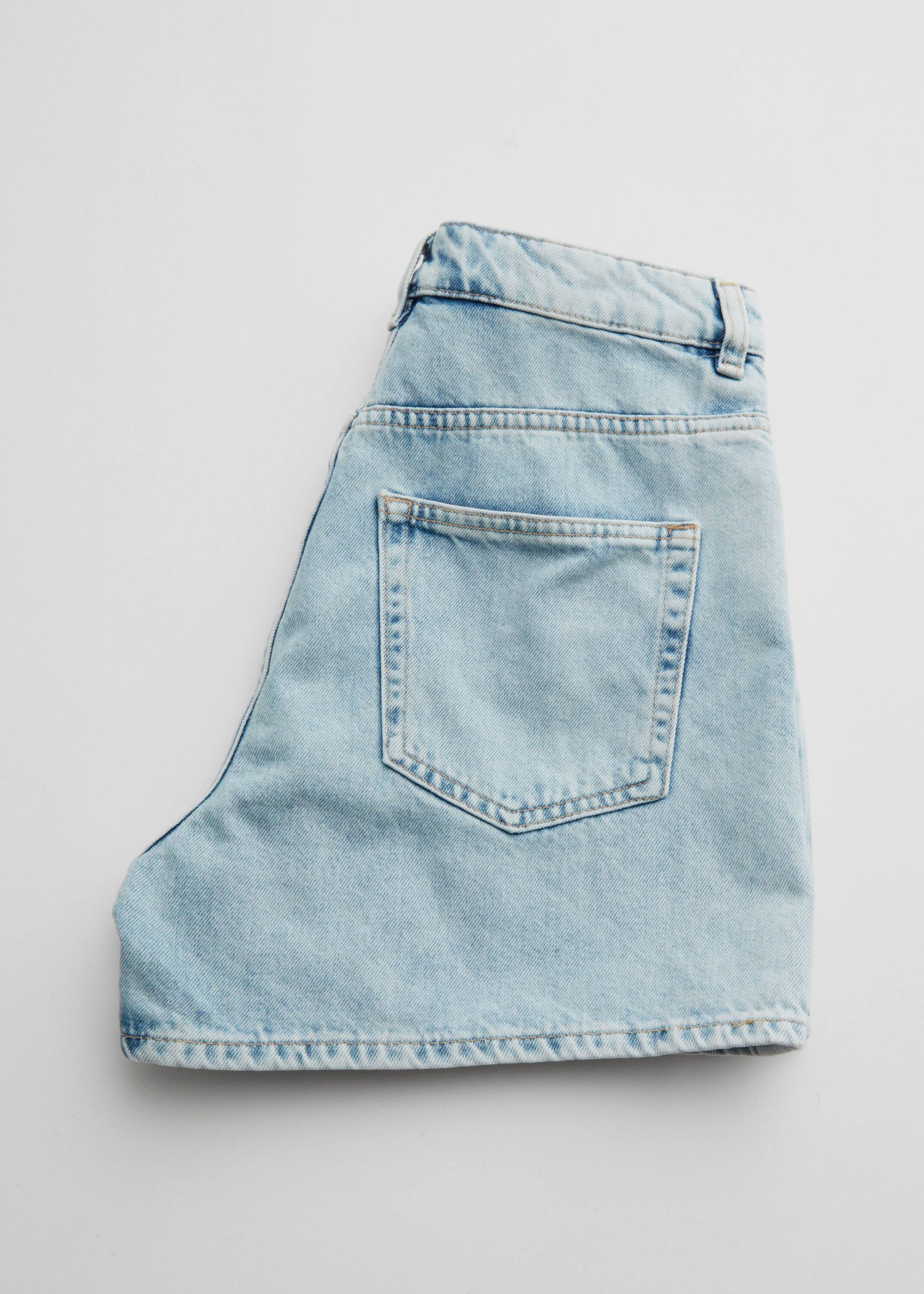 High-Waist Denim Shorts - {{variantName}} - Descriptive Detail