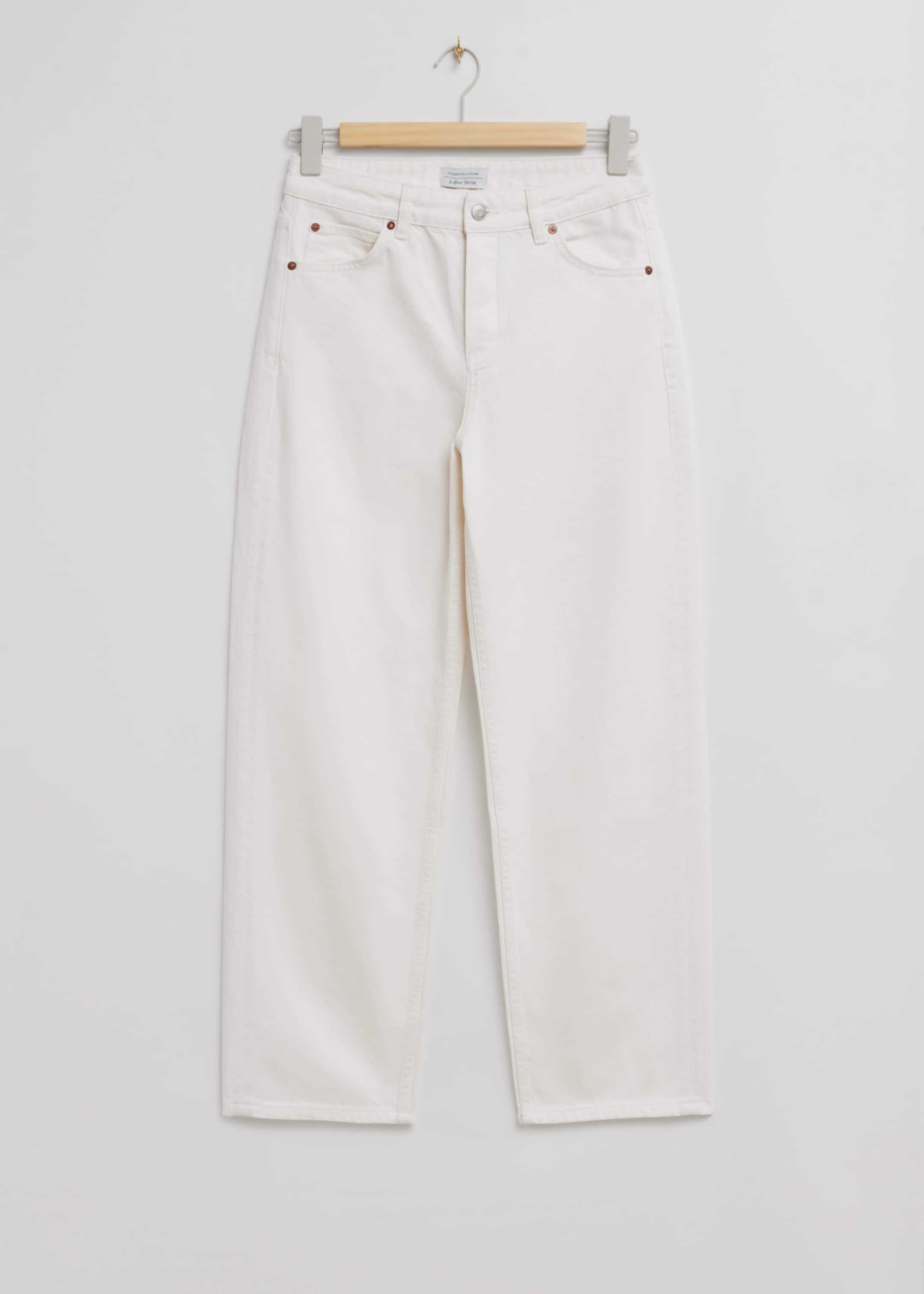 Relaxed Tapered Jeans - Beige - Still Life