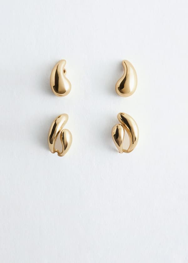 Dome Earrings Set