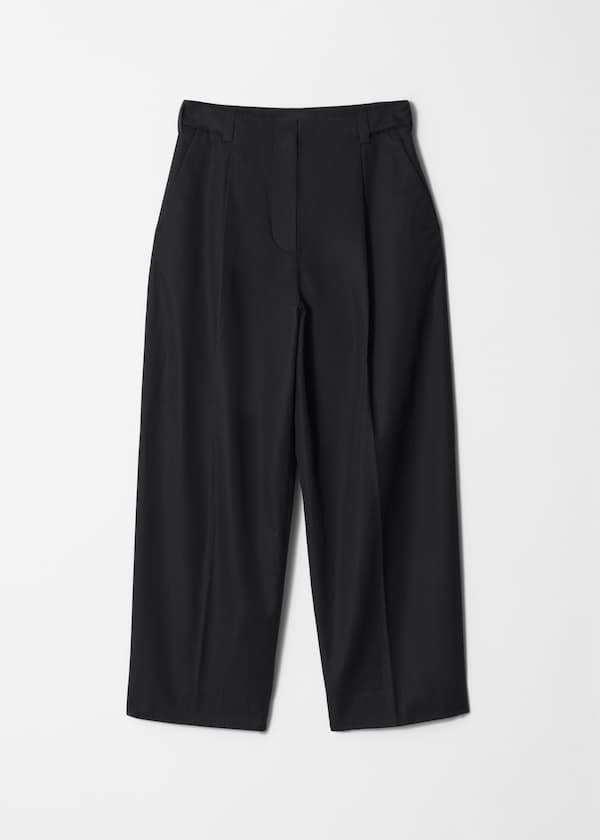 Tapered Press-Crease Trousers