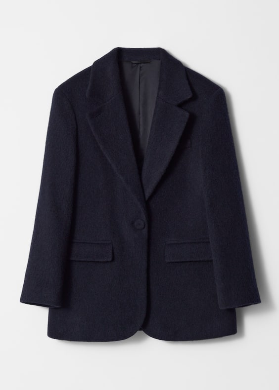 Single-Breasted Wool Blazer