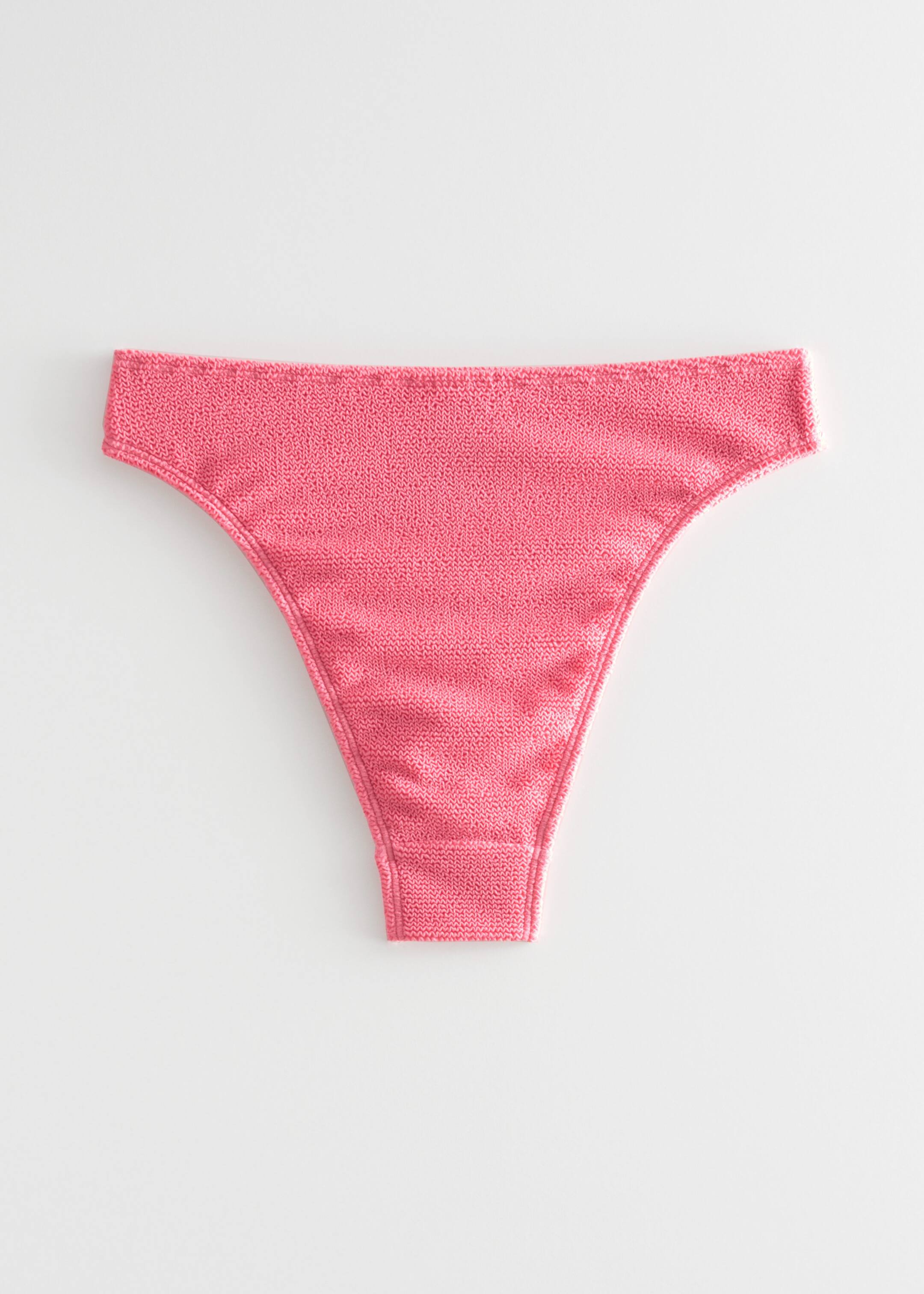 Bas de bikini tanga texturé - Rose - Still Life