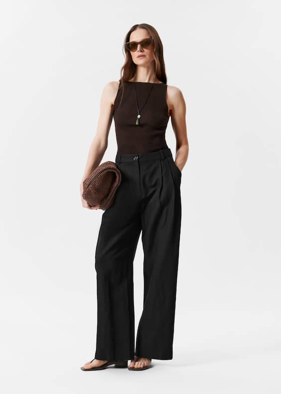 Wide-Leg Trousers