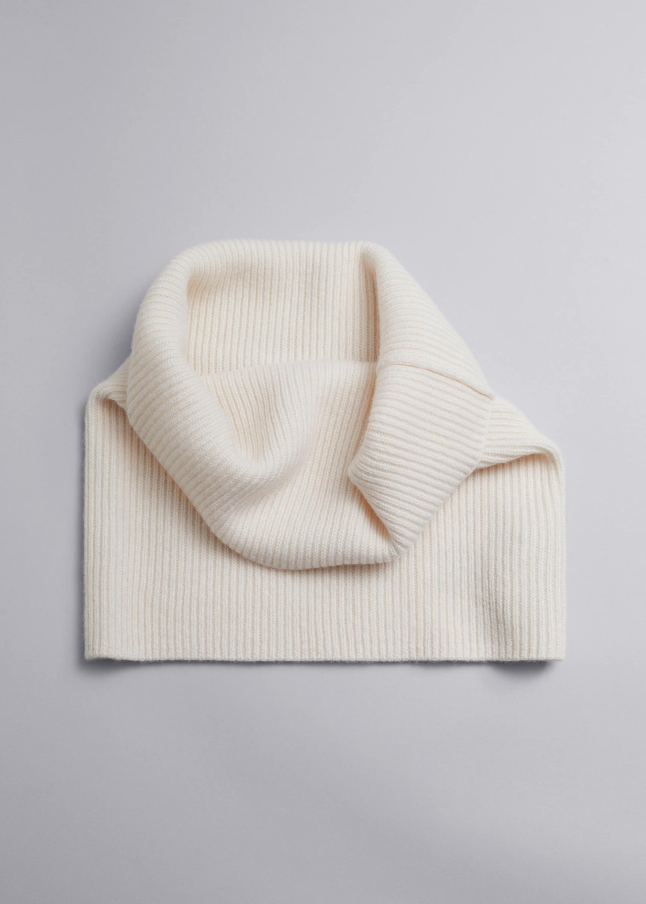 Soft Wool Tube Scarf - Cream - Still Life