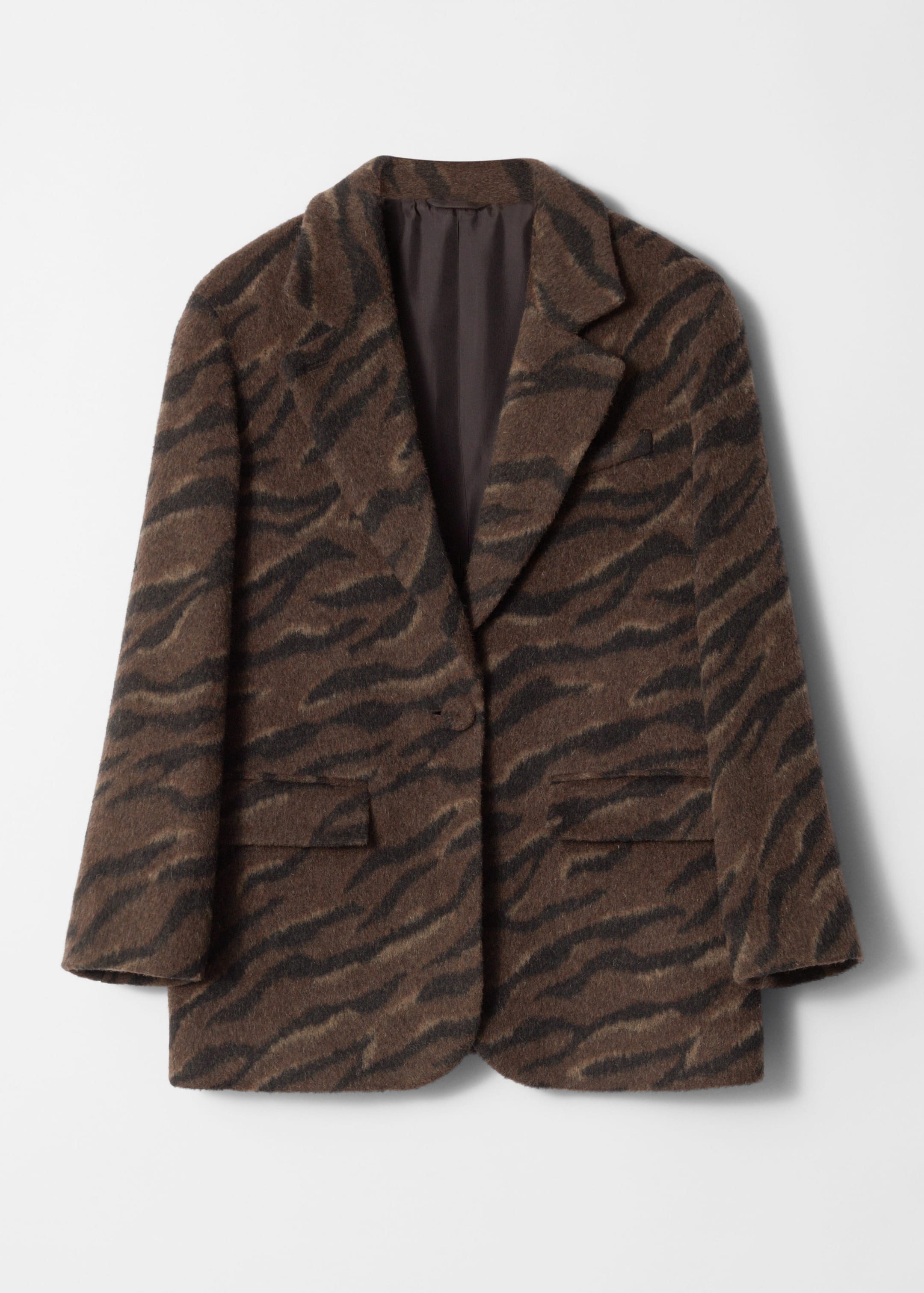 Single-Breasted Wool Blazer - Camel - Still Life