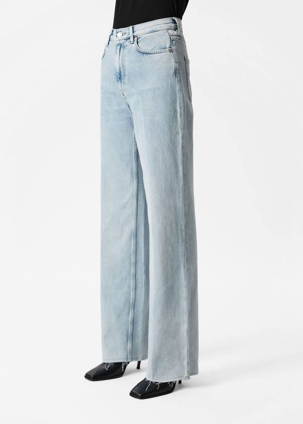 High-Waist Straight-Leg Jeans
