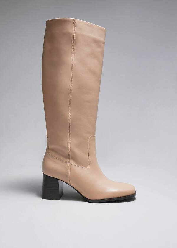 Leather Knee Boots