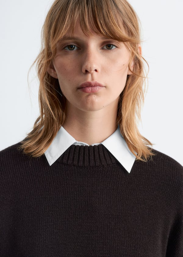 Button-Detailed Merino Jumper