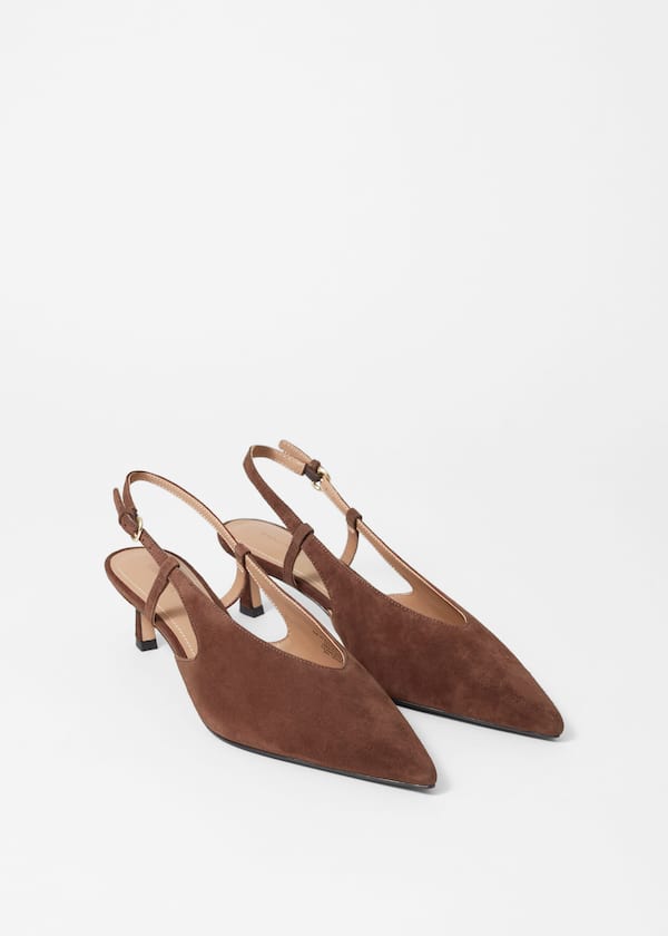 Classic Leather Slingback Pumps