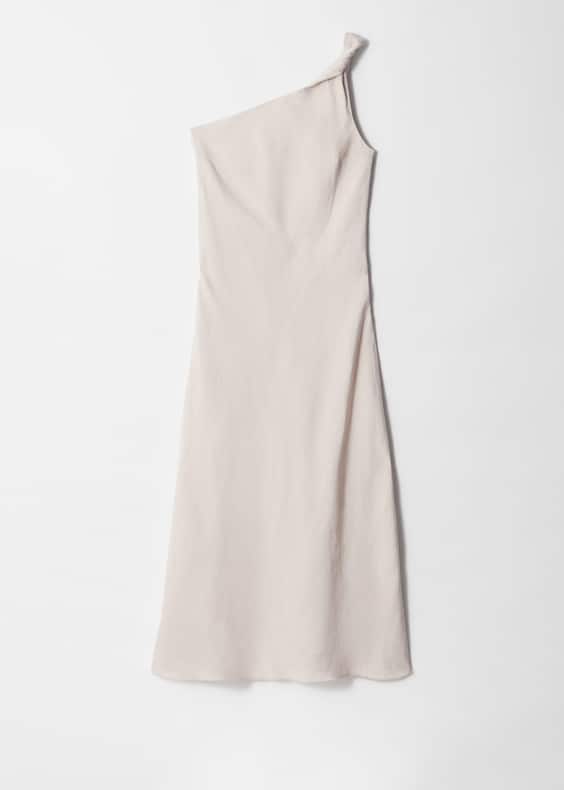 One-Shoulder Midi Dress
