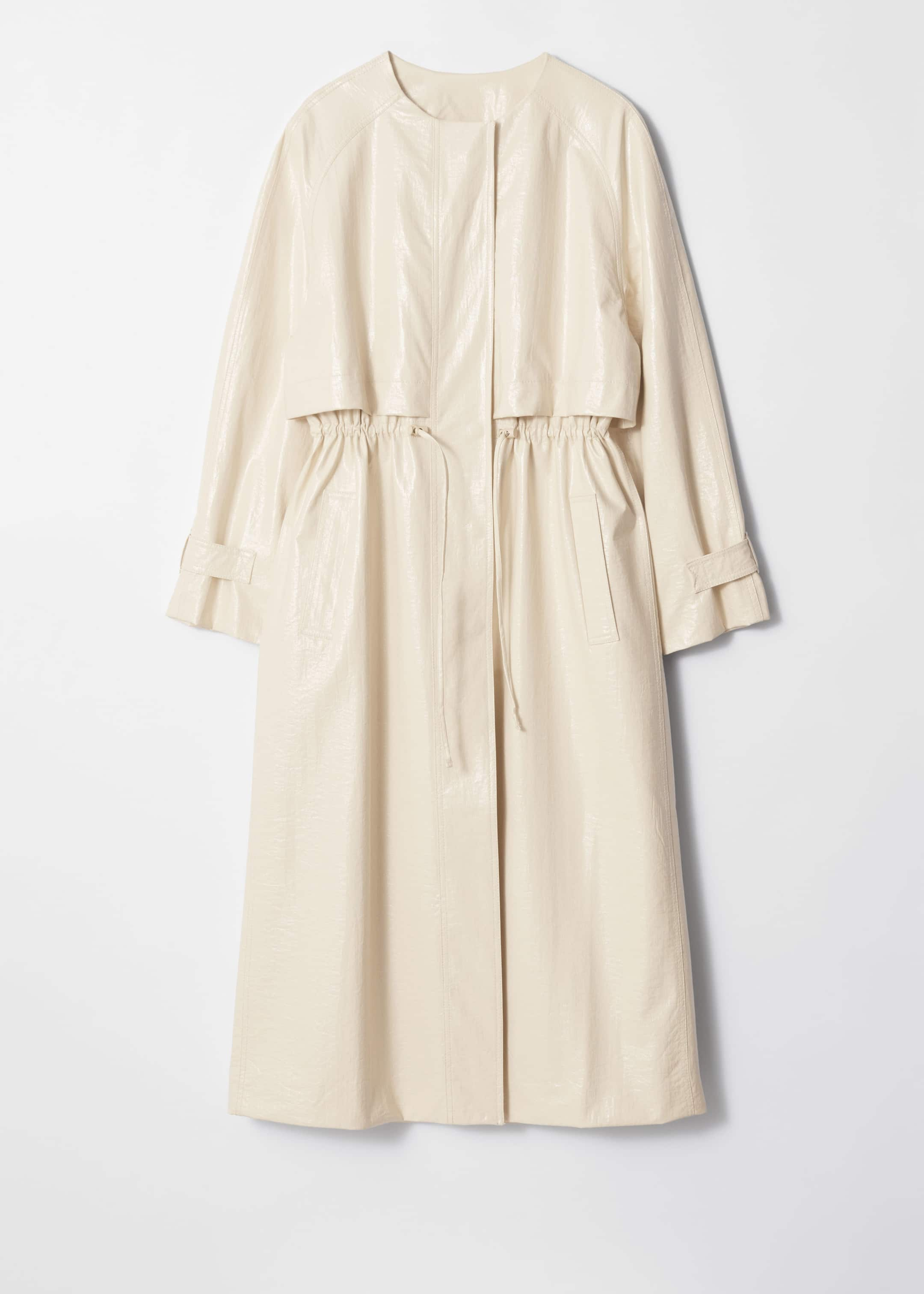 Drawstring Raincoat - Beige - Still Life