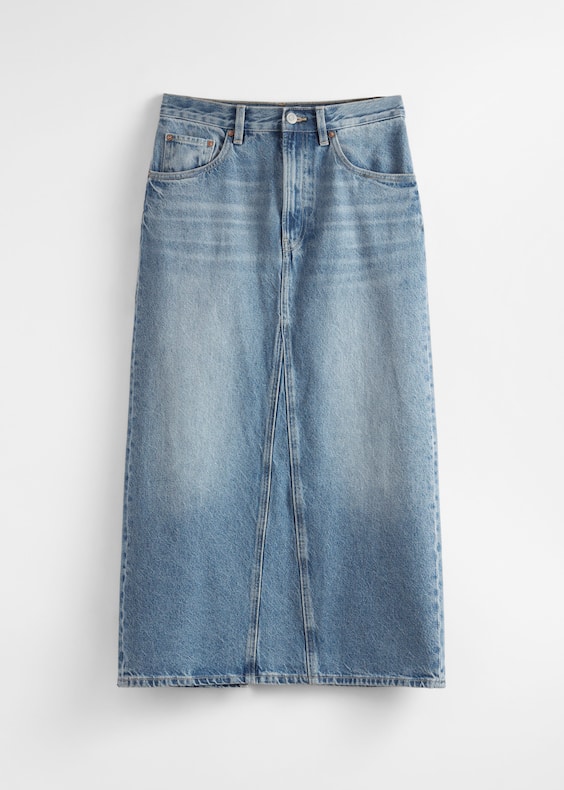 Denim Midi Skirt