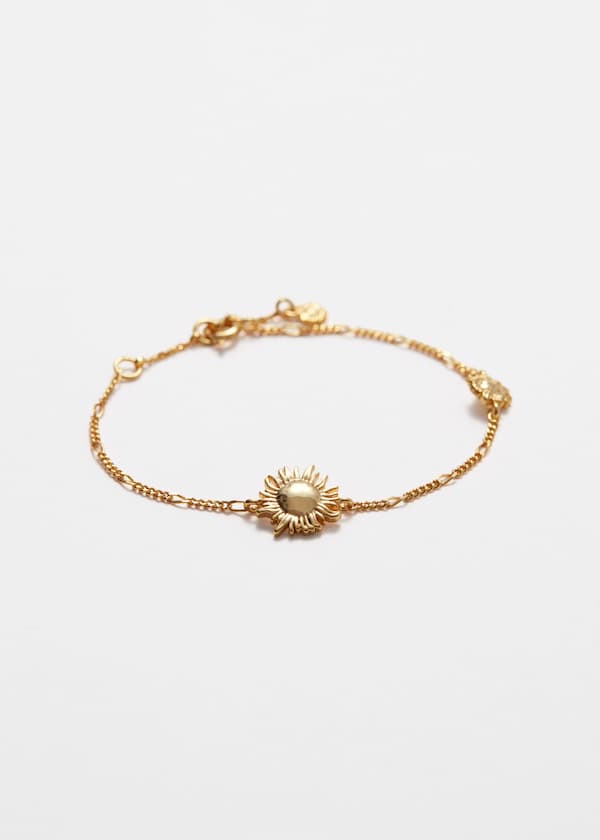 Sunflower Charm Bracelet