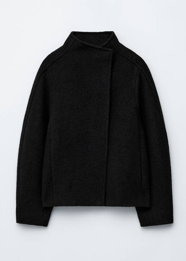 Asymmetric Wool Jacket