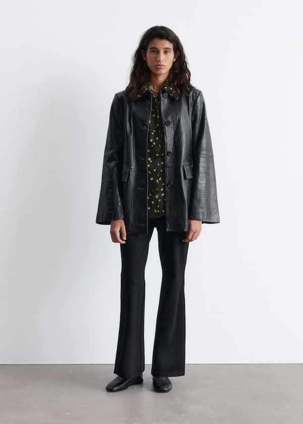 Kick-Flare Jersey Trousers