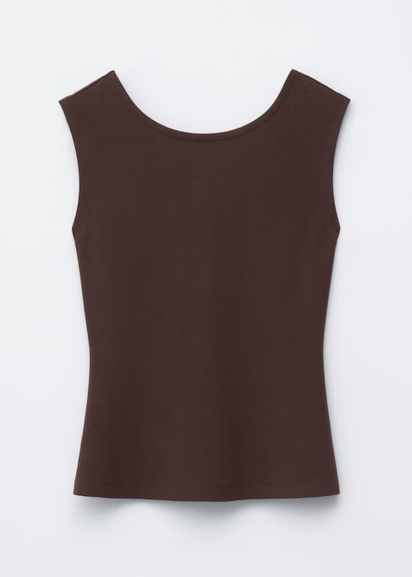 V-Cut Back Top