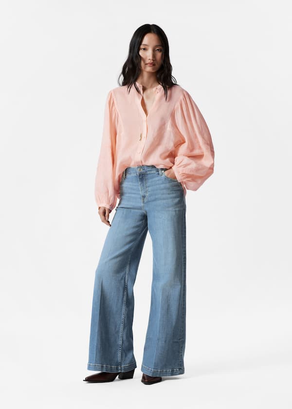 Voluminous Sleeve Blouse