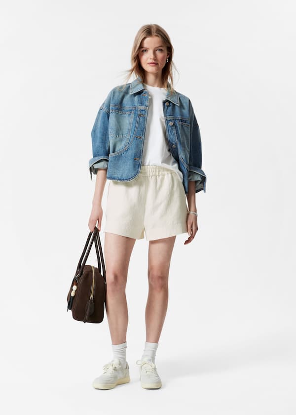 Pull-On Jacquard Shorts