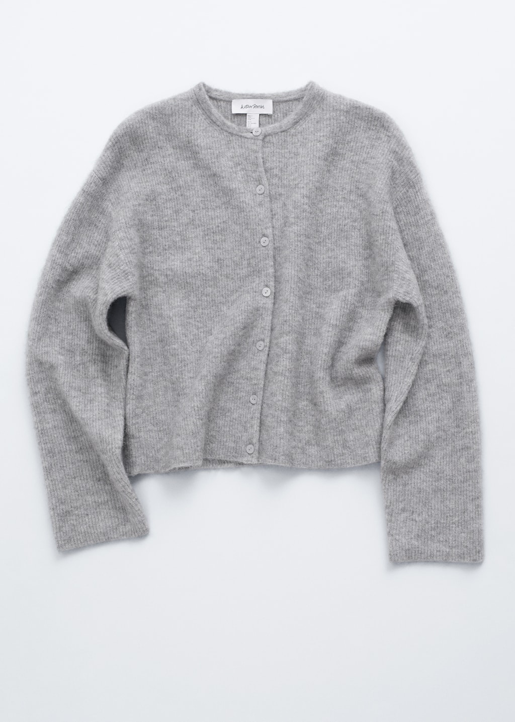 Alpaca-Blend Knitted Cardigan