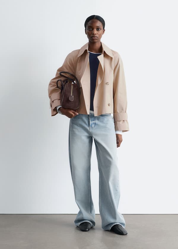 Short Trench Coat Jacket